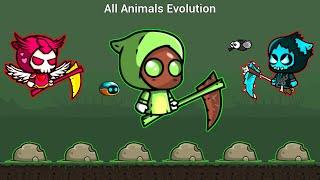 All Animals Evolution With Avocado Reaper (EvoWorld.io) & Enemies