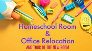 Homeschool Room Makeover Office Makeover - Moving to a New Room and organizing a overwhelming mess!