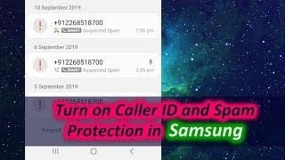 Turn on Caller ID and Spam Protection in Samsung