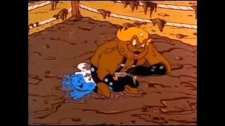 The Smurfs   cartoon tickling scene