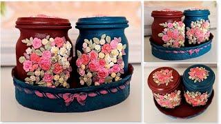 Beautiful Glass jars Decor Idea / Kitchen decor diy