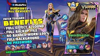 NEW! Script Skin Lancelot HERO Dawning Stars Swordmaster No Password Full Effect & Voice | New Patch