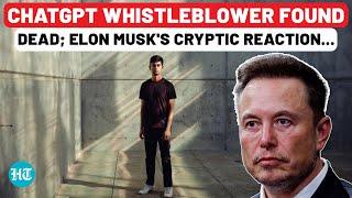 After ChatGPT Whistleblower Found Dead, Elon Musk's Cryptic Reaction | Suchir Balaji | OpenAI | AI