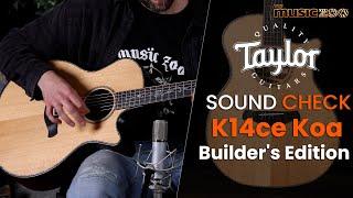 Sound Check Demo Video: Taylor K14ce Koa Builder's Edition Acoustic-Electric