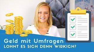 ▶ Mit Umfragen Geld verdienen: So viel ist wirklich drin!