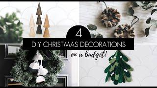 DIY Christmas Decorations On A Budget [making FOUR projects from my craft stash!]