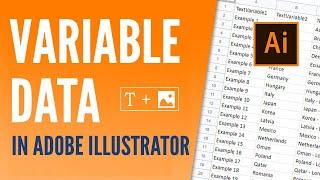 Variable data, text and images in Adobe Illustrator CC
