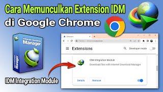 Cara Memunculkan Extension IDM di Google Chrome (IDM Integration Module) Yang Tidak Muncul