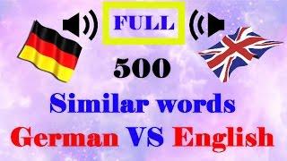 500 similar voice words │English VS German language│FULL