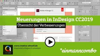 Neuerungen in InDesign CC2019