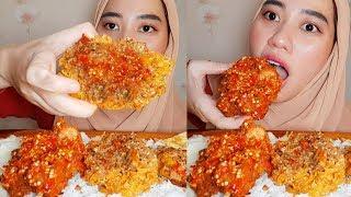 MUKBANG AYAM GEPREK + AYAM GEPUK LEVEL TERPEDAS