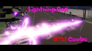 Lightning God 97% Combo! Sorcerer Battlegrounds Roblox