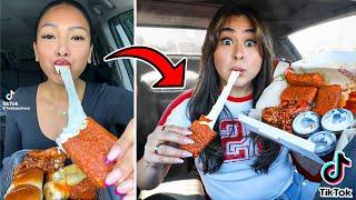 I only ate like famous TIKTOK Mukbangers for 24 Hours! *Bad Idea*