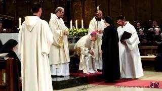 Acte de Benedició de la nova abadessa de Sant Benet de Montserrat, Maria del Mar Albajar