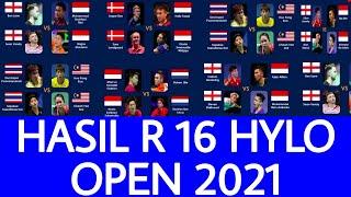 Hasil R16 Hylo open 2021 | HASIL LENGKAP HYLO OPEN 2021 HARI INI | Kevin Markus lolos ke R8