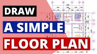 Absolute Beginners Video | Floor Plan with AutoCAD | Part 1 of 3