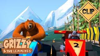 A spectacular racing cars - Grizzy & the Lemmings