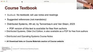 UMass CS677 (Spring'24) -   Lecture 01 - Introduction to Distributed Systems