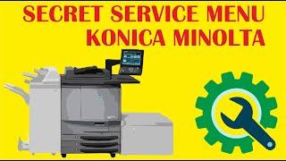 HOW TO OPEN SERVICE MODE MENU KONICA MINOLTA LINIUM PRO C6500 (FOR CLEAR ERROR, ADJUSTMENT, COLORS)