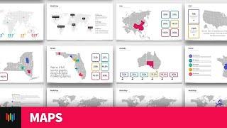 Maps & Data Infographic PowerPoint Templates