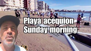 torrevieja playa acequion  sunday morning october 2024