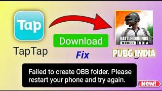 Obb File Is Not Created Error In Tap Tap  | How To Solve Bgmi Install Problem | Bgmi Not Download