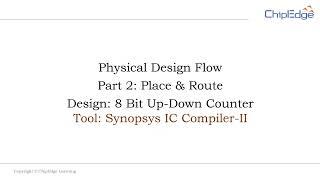 Physical Design - Part 2: Place & Route Process | Synopsys ICC-II Compiler Tool | Demo (Webinar 2)