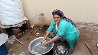 Ghar Ky Bartan Dhoye | Pakistani Housewife Daily Morning Routine | Village Life In Pakistan Punjab