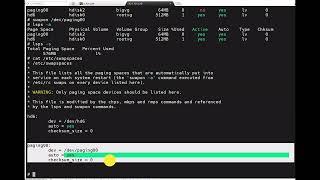 swap space or Paging Space in AIX ( LVM  Part 7 )