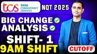 TCS NQT 2025 Exam Shift1 Analysis | Big Change & Exam Cutoff