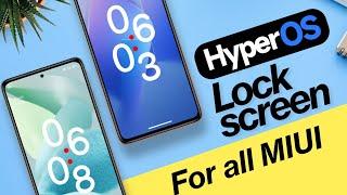 Get HyperOS Lockscreen On Any MIUI Device | NO ROOT