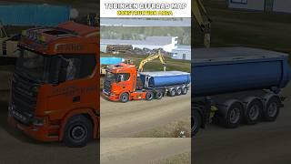 tubingen off-road map construction area workers' and working excavator details Truckers of Europe 3