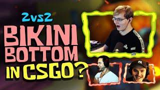 Can CARSON and SCHLATT Compete with the PROS? | CS:GO 2v2 in Bikini Bottom ft. Freakazoid