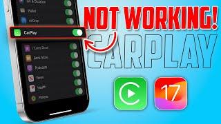Fix CarPlay Not Working on iPhone: iOS 17 Update