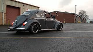 63 Turbo Beetle burnout with pops and bangs