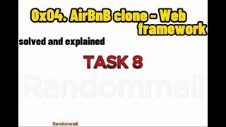 0x04. AirBnB clone - Web framework (TASK 8)
