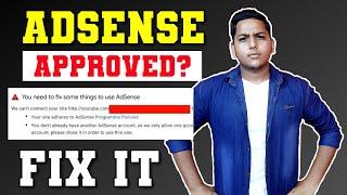 You Already Have An Adsense Account Fix Now 2020 And Get AdSense Approval ! Blogging By Niraj Yadav