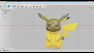 How to create Pikachu with Fusion360