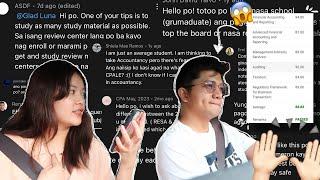 Let's ask another CPA Board TOPNOTCHER - Part 1! 