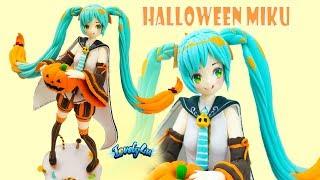 65】Halloween Miku【Air Dry Clay Tutorial/ Anime Figure/ DIY/Lovely4u】