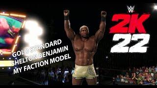 WWE 2K22 - Hidden Gold Standard Shelton Benjamin My Faction Model Entrance