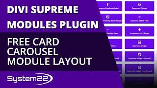 Divi Supreme Modules Free Card Carousel Module Layout 