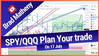 SPY/QQQ Plan Your trade For 7-17 - Possible Breakdown Pattern