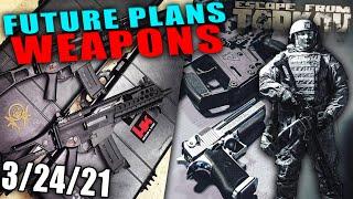 EFT FUTURE PEWS // ALL Planned Weapons for Escape From Tarkov - 3/24/21 // Tarkov Info Dump