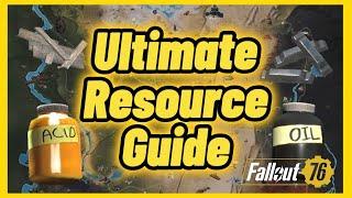 Ultimate Resource Guide! - Fallout 76 - Most Efficient Resource Farming Guide!