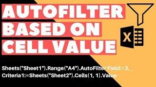 Excel VBA Macro: Autofilter (Based on Cell Value)