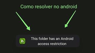 this folder has a Android access restriction( Como instalar apk+obb no Android 13)