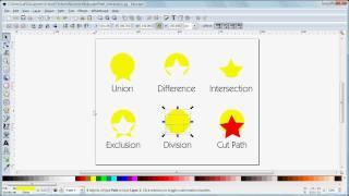 Boolean Path Interaction in Inkscape