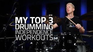 My Top 3 Drumming Independence Workouts - Drum Lesson (Drumeo)