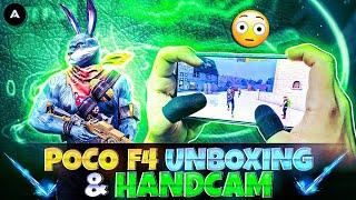 Poco F4 Unboxing &  1 vs 4 Handcam -| No Recoil Headshot Sensitivity & Dpi  